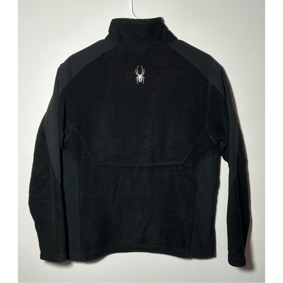 Spyder Women’s Full Zip Black Sherman Sherpa Fleece Jacket Sz L - Picture 7 of 8